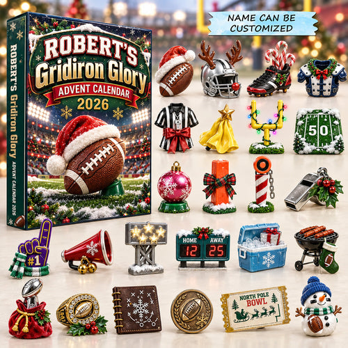 Personalized Gridiron Glory Advent Calendar 2026 QTCUZ GFTOTP22062