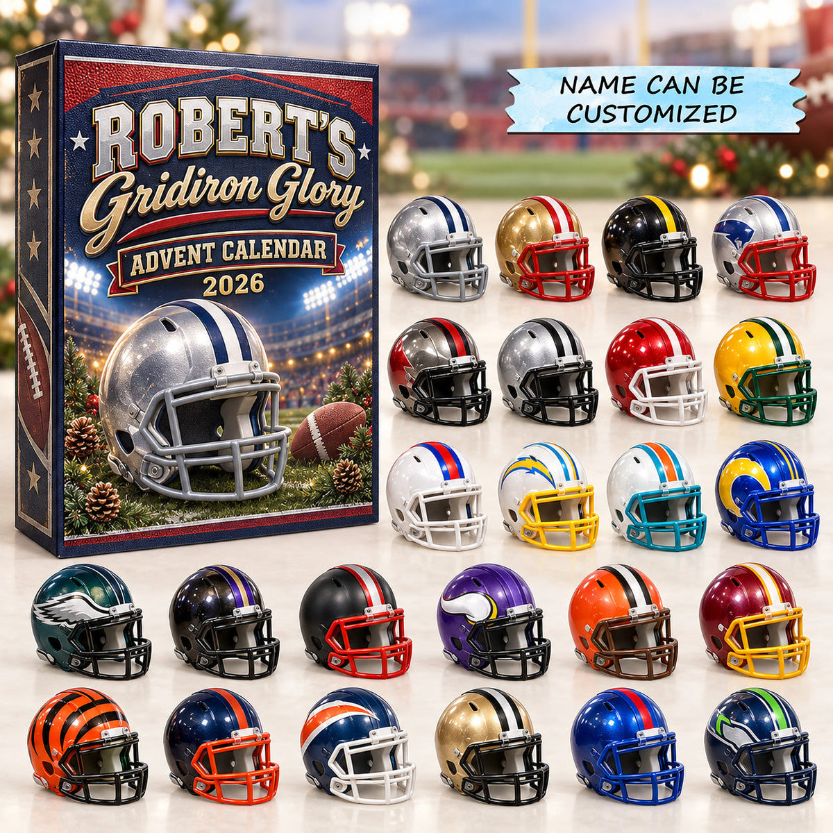 Personalized Gridiron Glory Advent Calendar 2026 QTCUZ GFTOTP22063