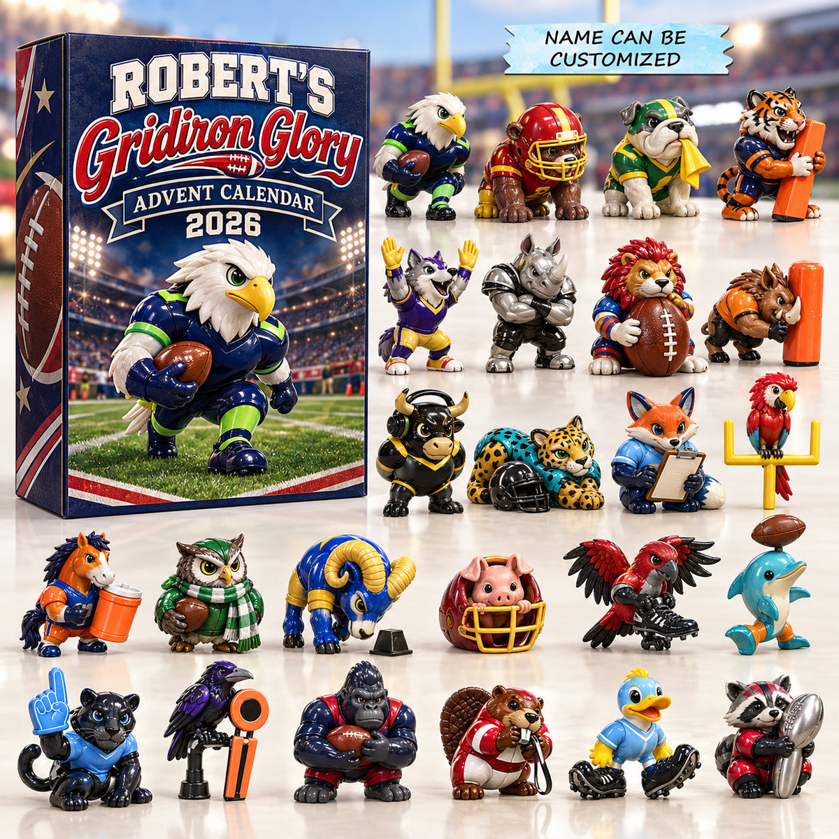 Personalized Gridiron Glory Advent Calendar 2026 QTCUZ GFTOTP22064