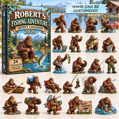 Personalized Fishing Adventure Advent Calendar 2026 QTCUZ GFTOTP22111