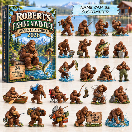 Personalized Fishing Adventure Advent Calendar 2026 QTCUZ GFTOTP22111