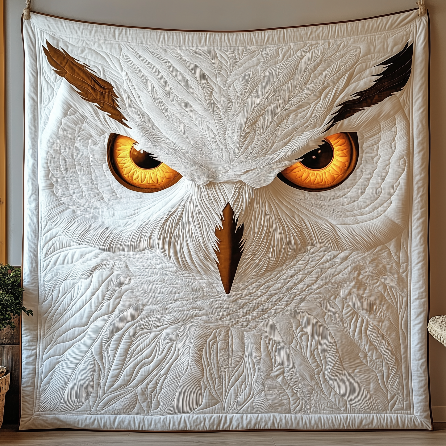 Snowy Owl Quilted Blanket GFTOTP2211