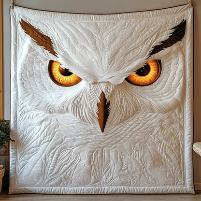 Snowy Owl Quilted Blanket GFTOTP2211