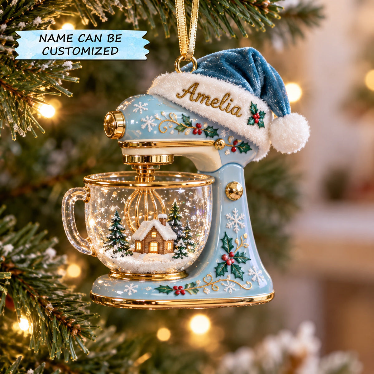 Personalized Stand Mixer Christmas Mica Ornament QTCUZ GFTOTP22127