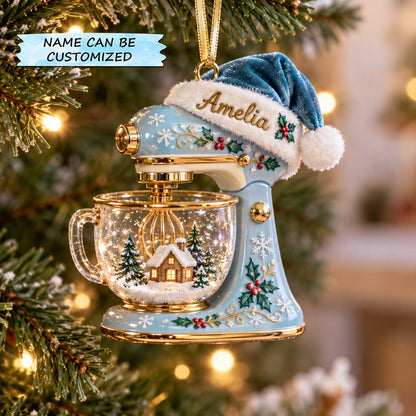 Personalized Holiday Baking Christmas Mica Ornament QTCUZ GFTOTP22133