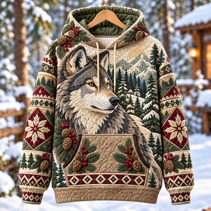 Nordic Winter Wolf Hoodie GFTOTP22134