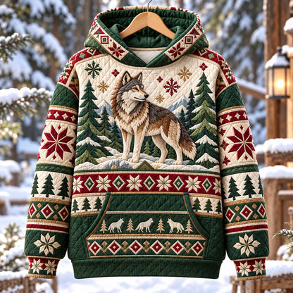 Nordic Winter Wolf Hoodie GFTOTP22136