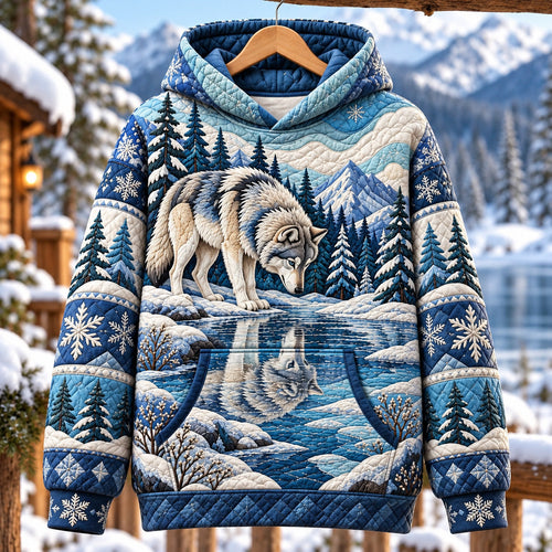 Nordic Winter Wolf Hoodie GFTOTP22139