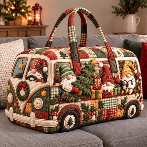 Festive Gnome Caravan Quilted Duffle Bag GFTOTP22196