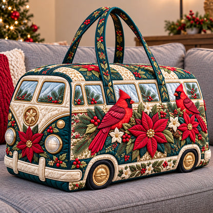 Cardinal Winter Bloom Quilted Duffle Bag GFTOTP22198