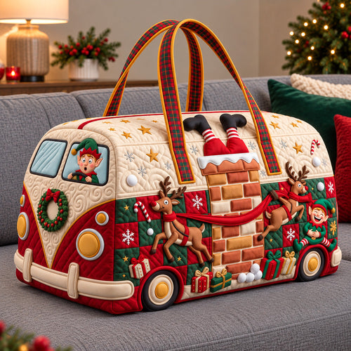 Merry Santa Cruiser Quilted Duffle Bag GFTOTP22199