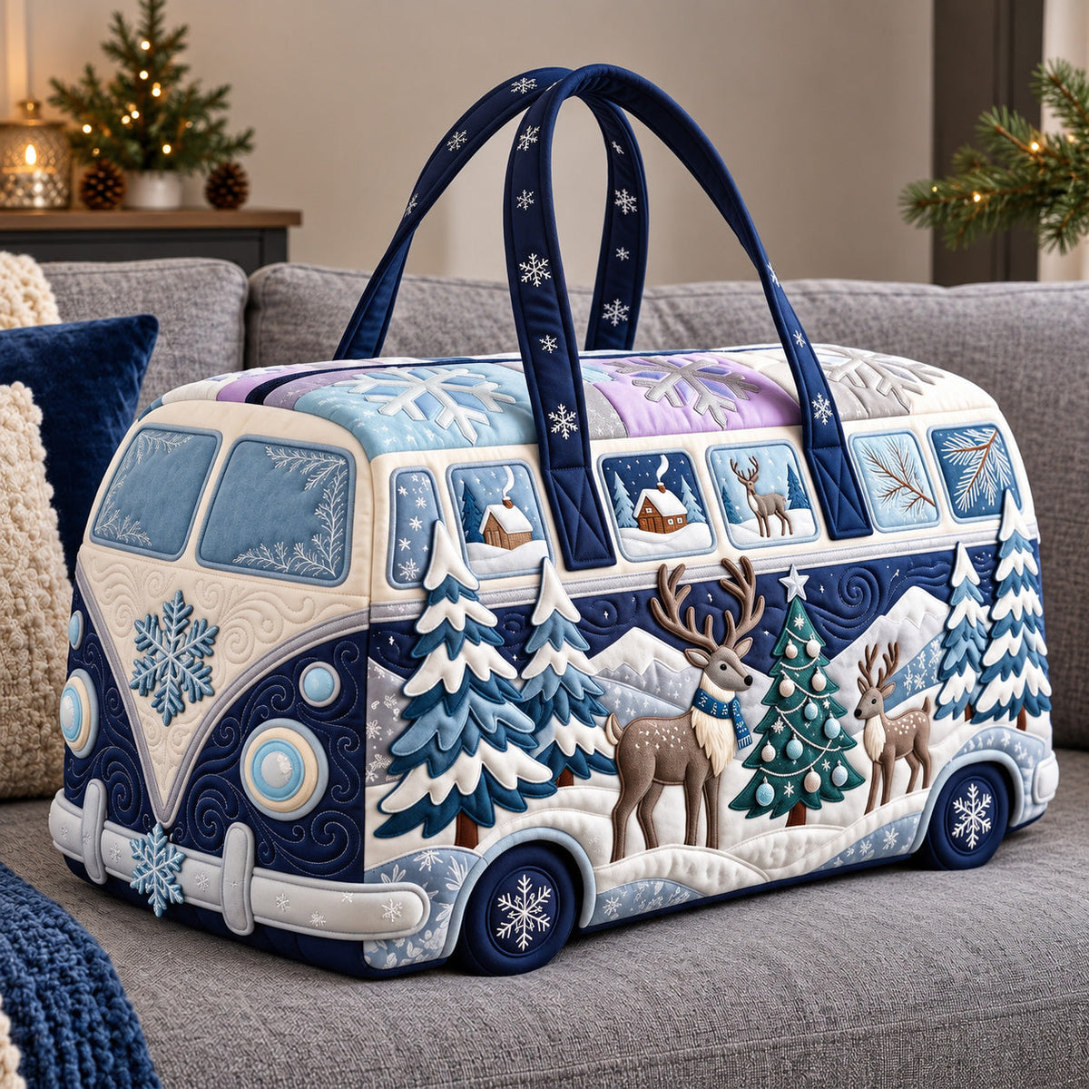 Nordic Reindeer Trek Quilted Duffle Bag GFTOTP22200