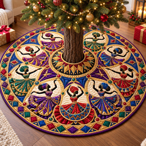 Melanin Queens Quilted Tree Skirt GFTOTP22203