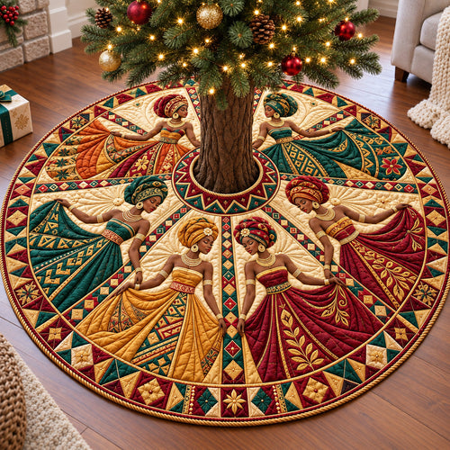 Melanin Queens Quilted Tree Skirt GFTOTP22207