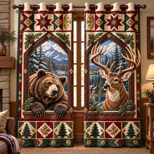 Rustic Window Quilted Curtains GFTOTP22304