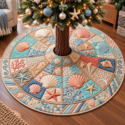 Coastal Whisper Quilted Tree Skirt GFTOTP22317