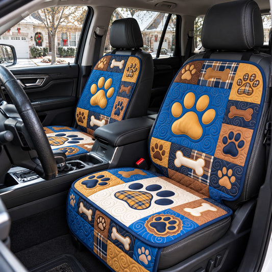 Blue Bone Paws Quilted Car Seat Protector GFTOTP22400