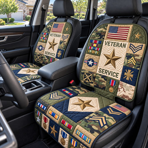 Veteran Service Quilted Car Seat Protector GFTOTP22404
