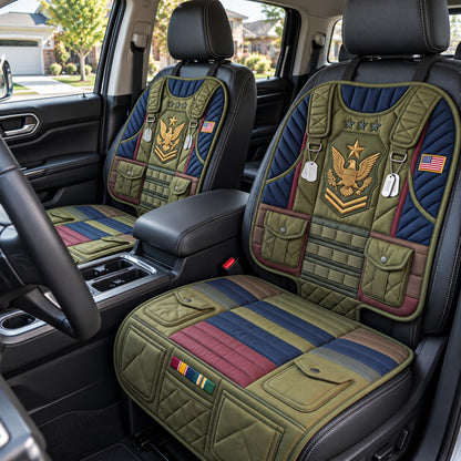 Tactical Vest Armor Quilted Car Seat Protector GFTOTP22405