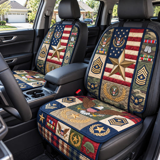 Patriotic Star Patchwork Quilted Car Seat Protector GFTOTP22407