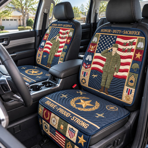Saluting Soldier Tribute Quilted Car Seat Protector GFTOTP22408
