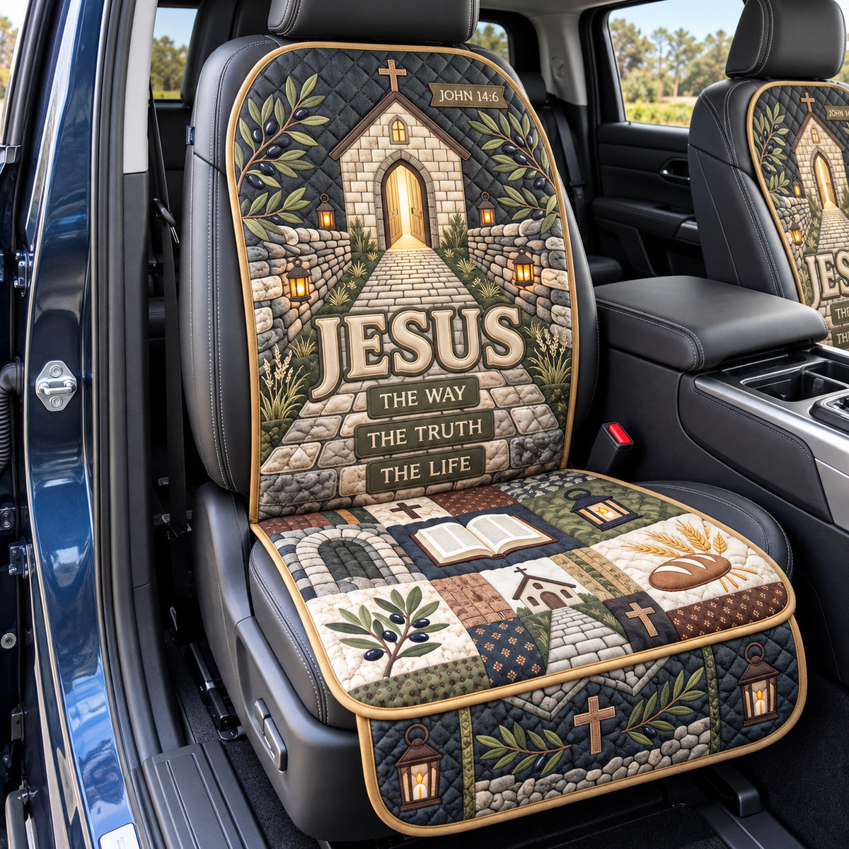 Christian Faith Quilted Car Seat Protector GFTOTP22489