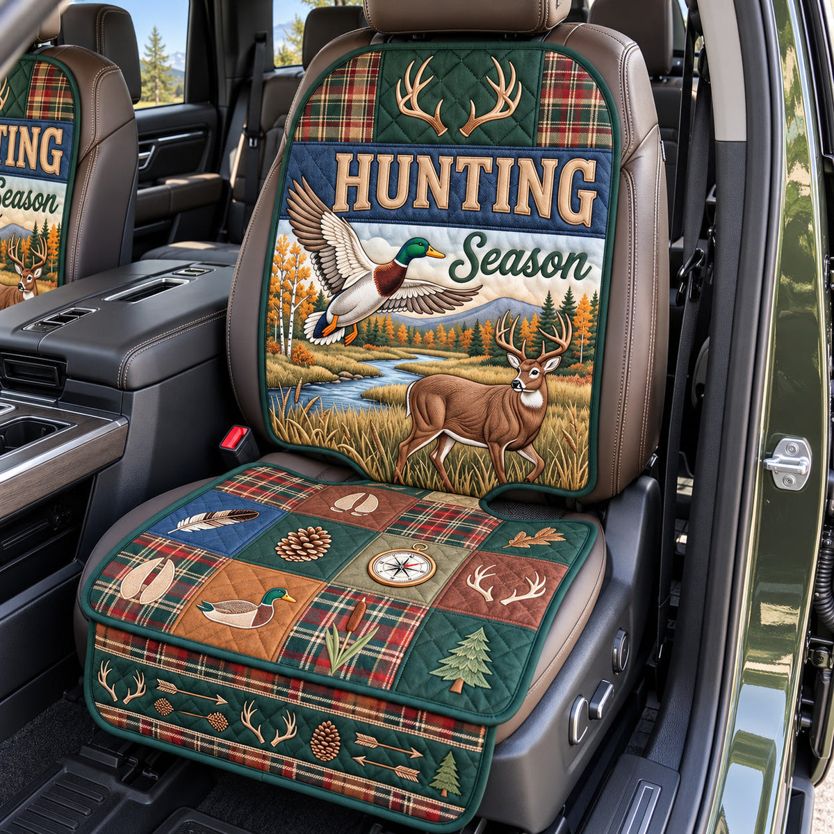 Hunting Season Quilted Car Seat Protector GFTOTP22493