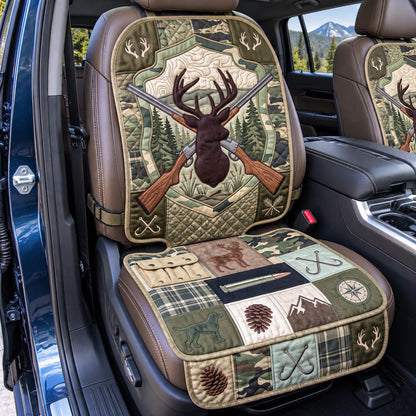 Camo Hunter Crest Quilted Car Seat Protector GFTOTP22495