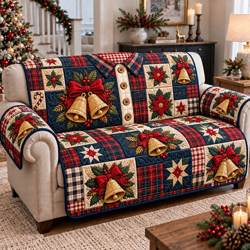 Festive Bells Shirt Quilted Sofa Cover GFTOTP22573