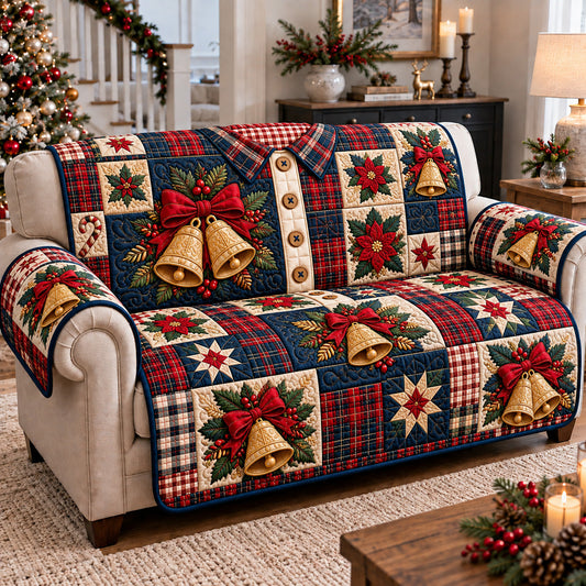 Festive Bells Shirt Quilted Sofa Cover GFTOTP22573