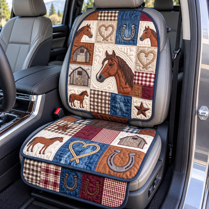 Rustic Barn Patchwork Quilted Car Seat Protector GFTOTP22684