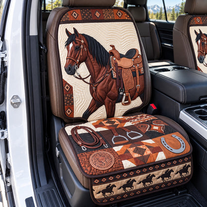 Western Saddle Horse Quilted Car Seat Protector GFTOTP22688