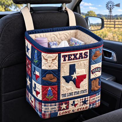Lone Star Texas Quilted Car Basket GFTOTP22694