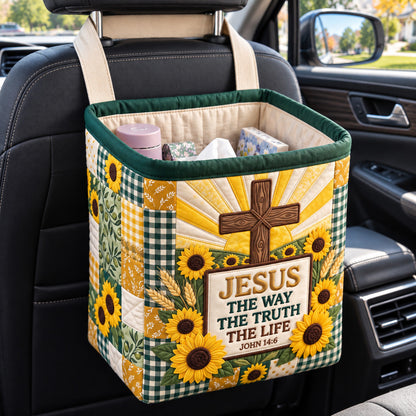 Christian Faith Quilted Car Basket GFTOTP22704
