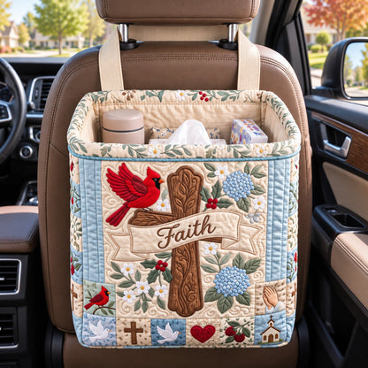 Christian Faith Quilted Car Basket GFTOTP22705