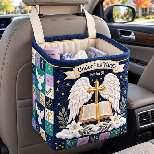 Under His Wings Quilted Car Basket GFTOTP22707
