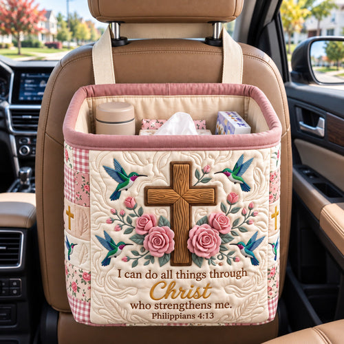 Christian Faith Quilted Car Basket GFTOTP22709