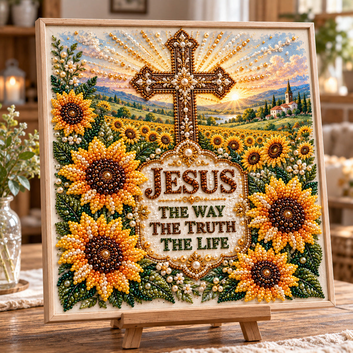 Christian Faith DIY Diamond Pearl Art Kit GFTOTP23153