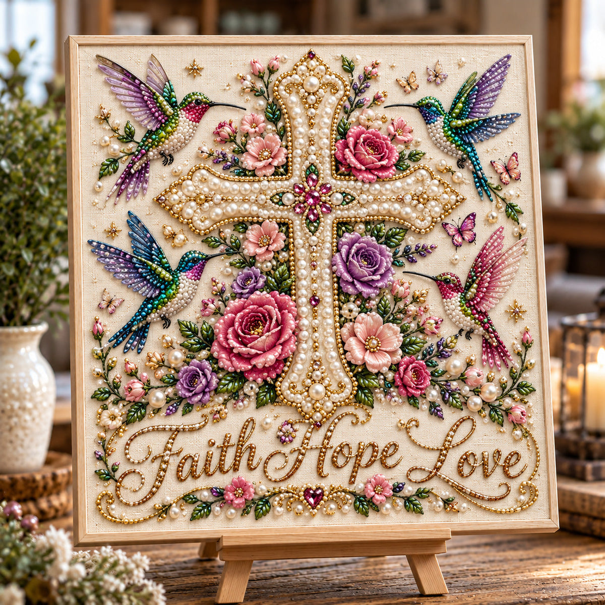 Christian Faith DIY Diamond Pearl Art Kit GFTOTP23153