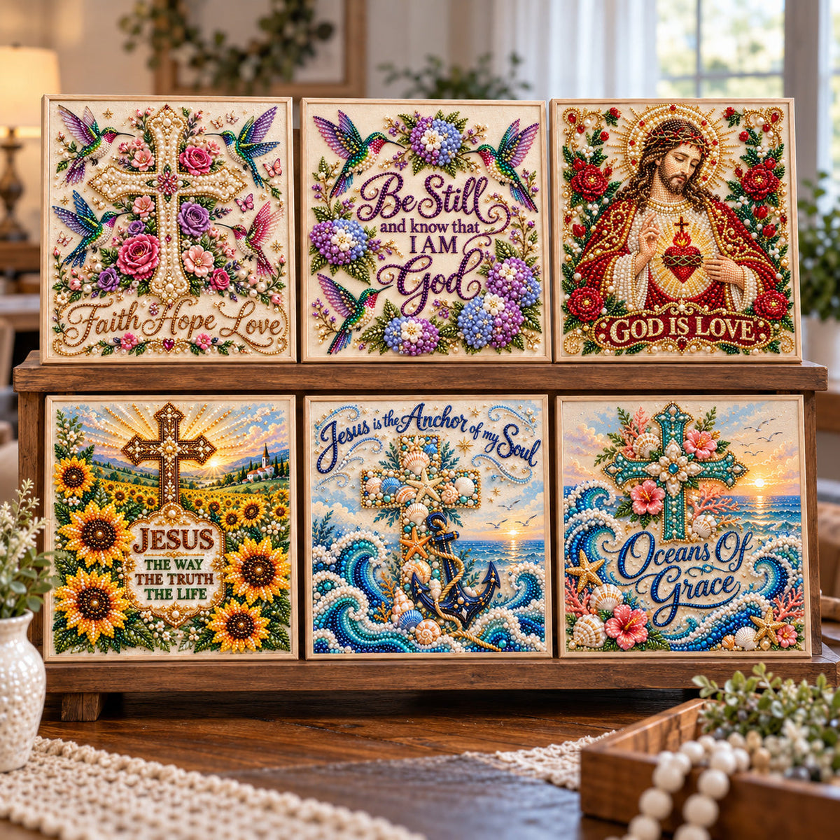 Christian Faith DIY Diamond Pearl Art Kit GFTOTP23153