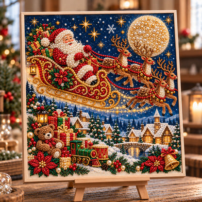 🔥 EARLY CHRISTMAS SALE 49% OFF - Jolly Santa DIY Diamond Pearl Art Kit GFTOTP23160
