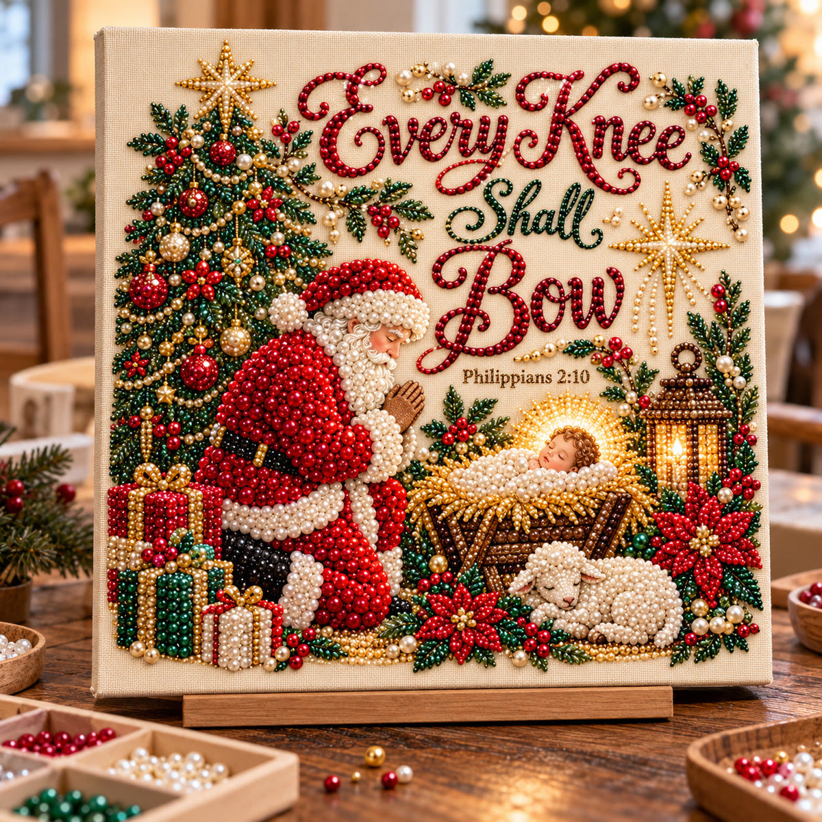 Jesus Christmas Blessings DIY Diamond Pearl Art Kit GFTOTP23199