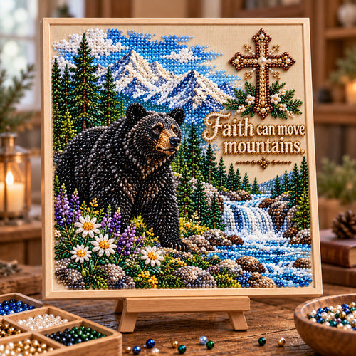 Faith Moves Mountains DIY Diamond Pearl Art Kit GFTOTP23202
