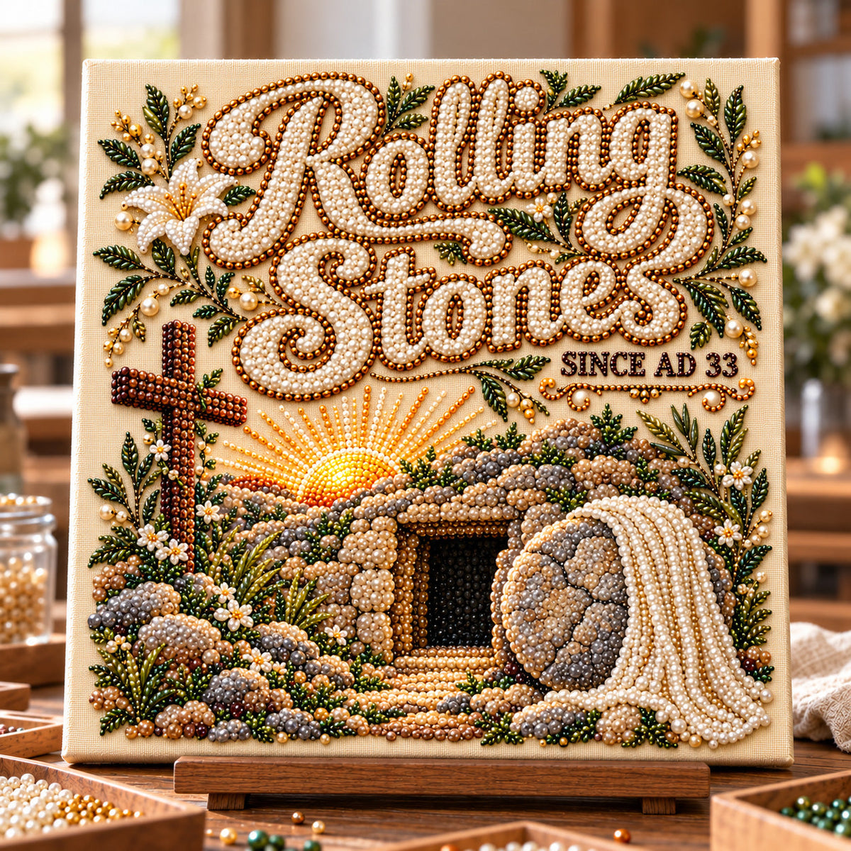 Rolling Stones Resurrection DIY Diamond Pearl Art Kit GFTOTP23207