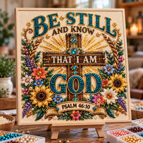 Be Still And Know DIY Diamond Pearl Art Kit GFTOTP23209