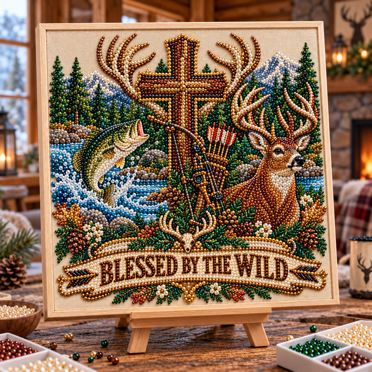 Blessed By The Wild DIY Diamond Pearl Art Kit GFTOTP23232