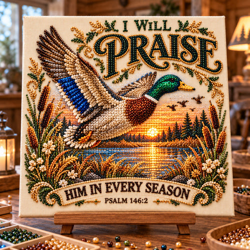 Praise Him Every Season DIY Diamond Pearl Art Kit GFTOTP23234