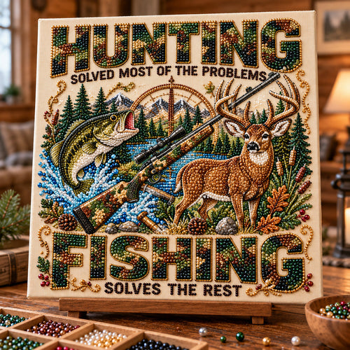 Hunting And Fishing Solves DIY Diamond Pearl Art Kit GFTOTP23236