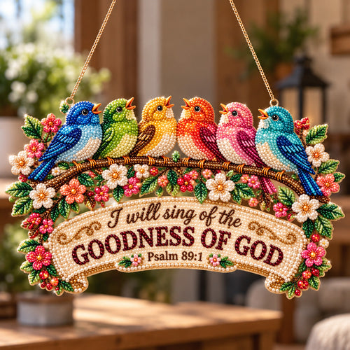 Goodness Of God DIY Diamond Pearl Suncatcher Ornament Kit GFTOTP23243