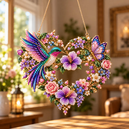 Hummingbird Grace DIY Diamond Pearl Suncatcher Ornament Kit GFTOTP23251